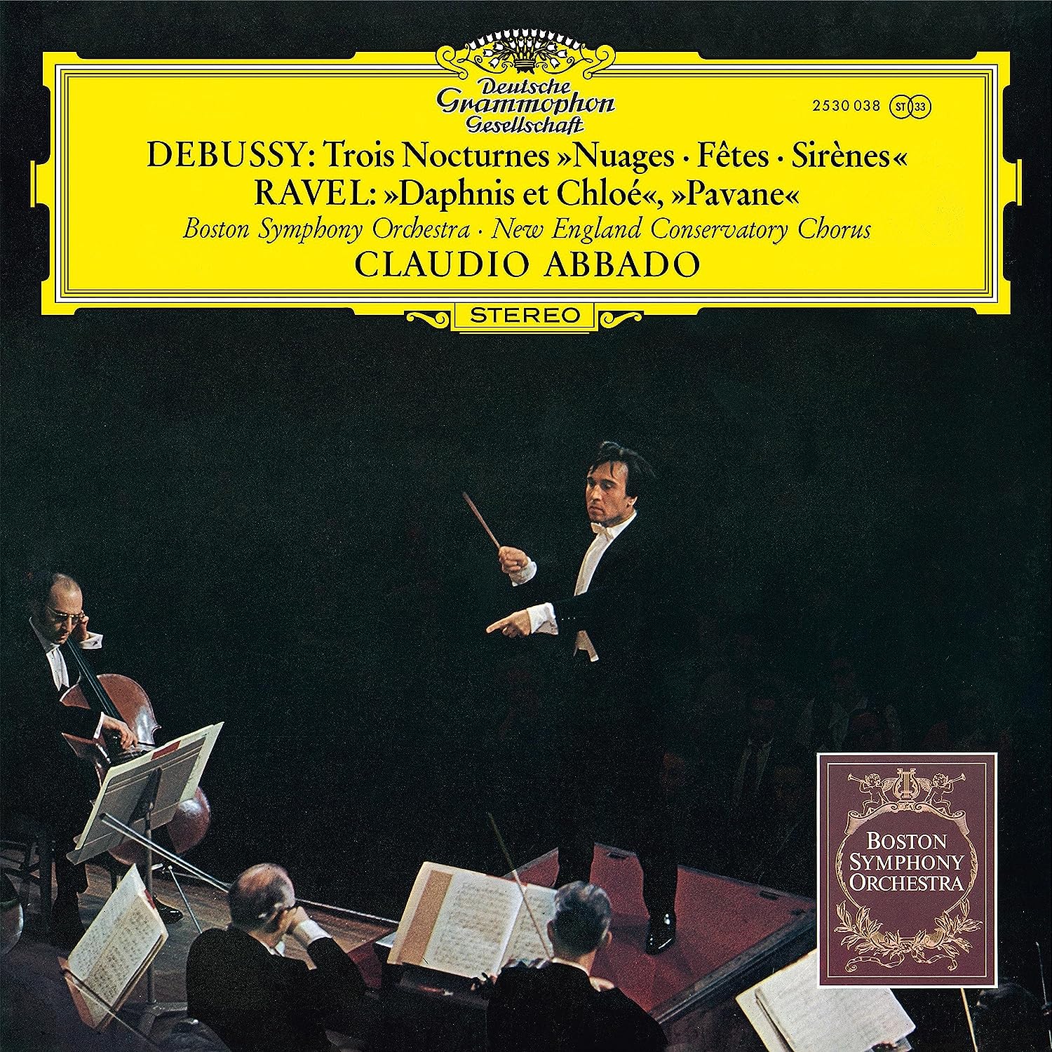 claudio abbado, debussy, ravel, nocturnes, daphnis and chloe, pavane, original source, vinyl