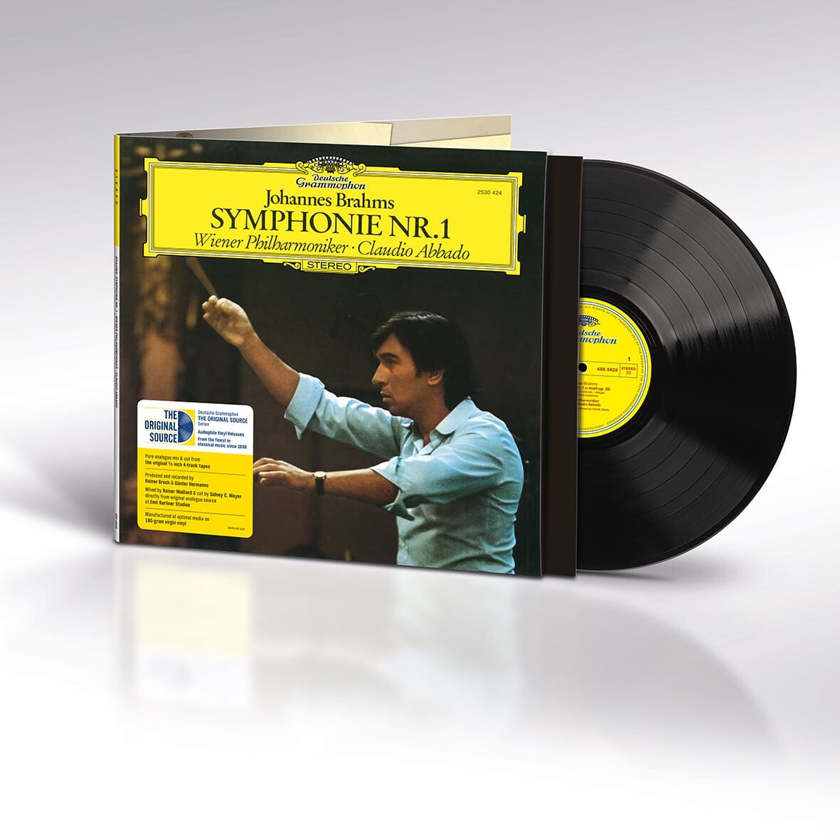 claudio abbado, original source, vienna philharmonic, brahms symphony no. 1, vinyl