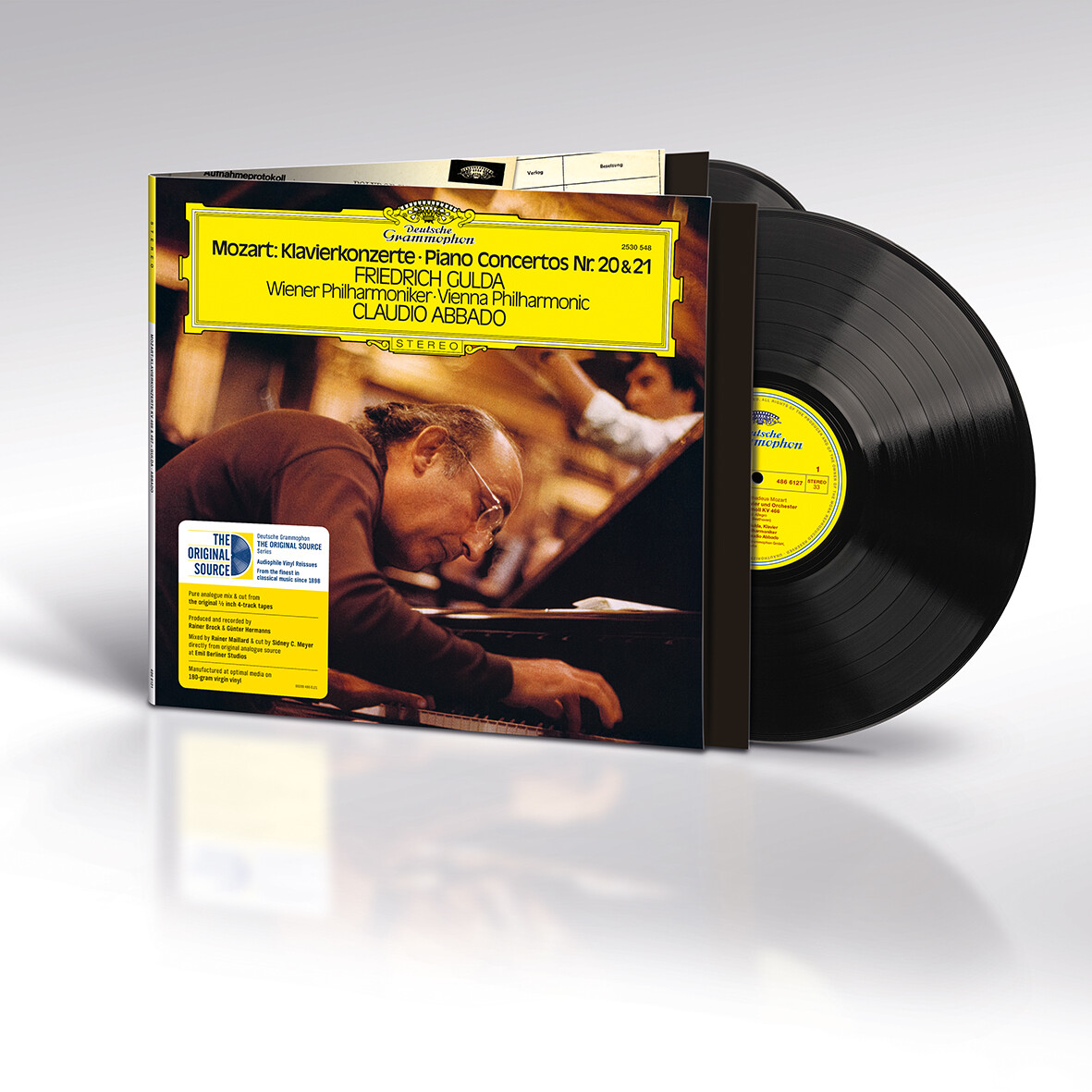 Mozart Piano Concertos 20 and 21 Friedrich Gulda Abbado VPO DG Original Source Emil Berliner Studios