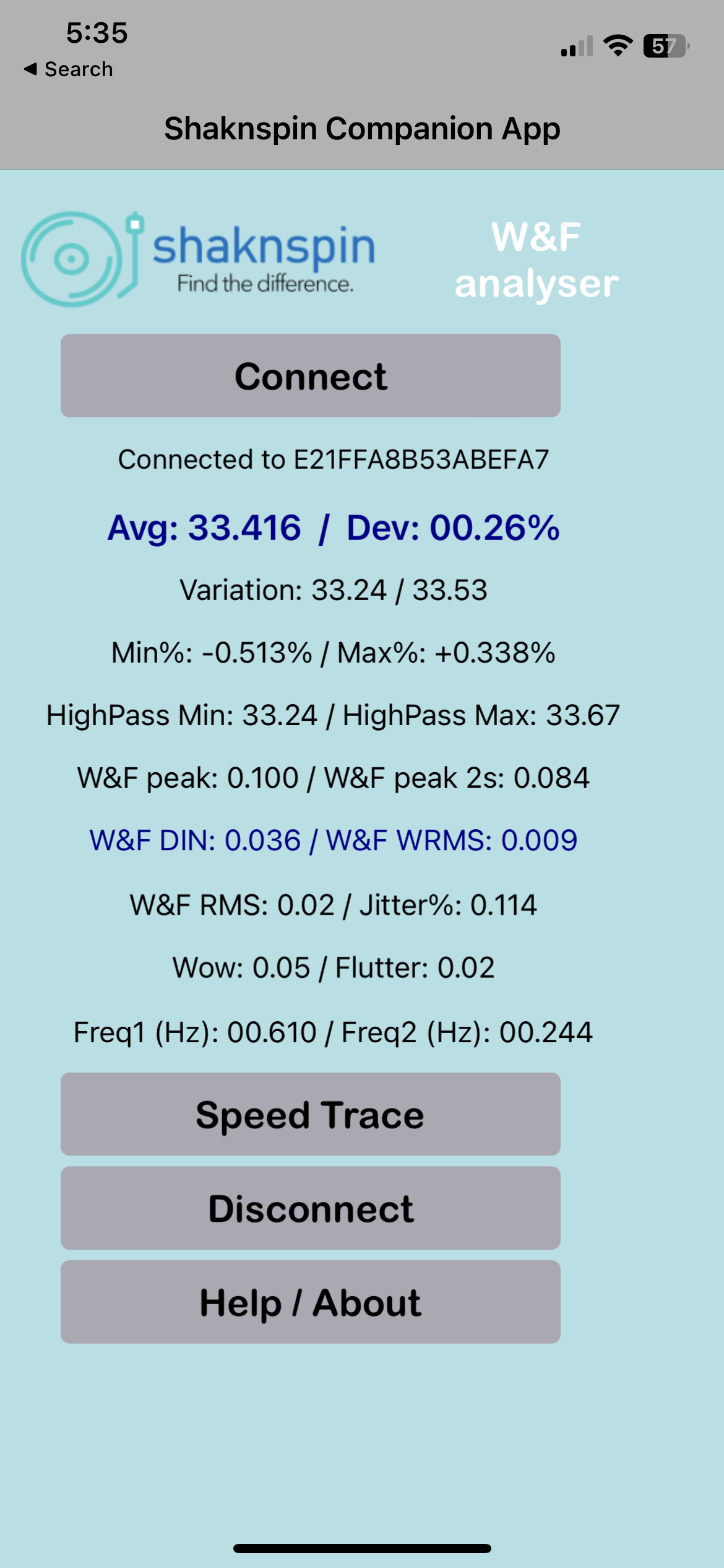 shaknspin results