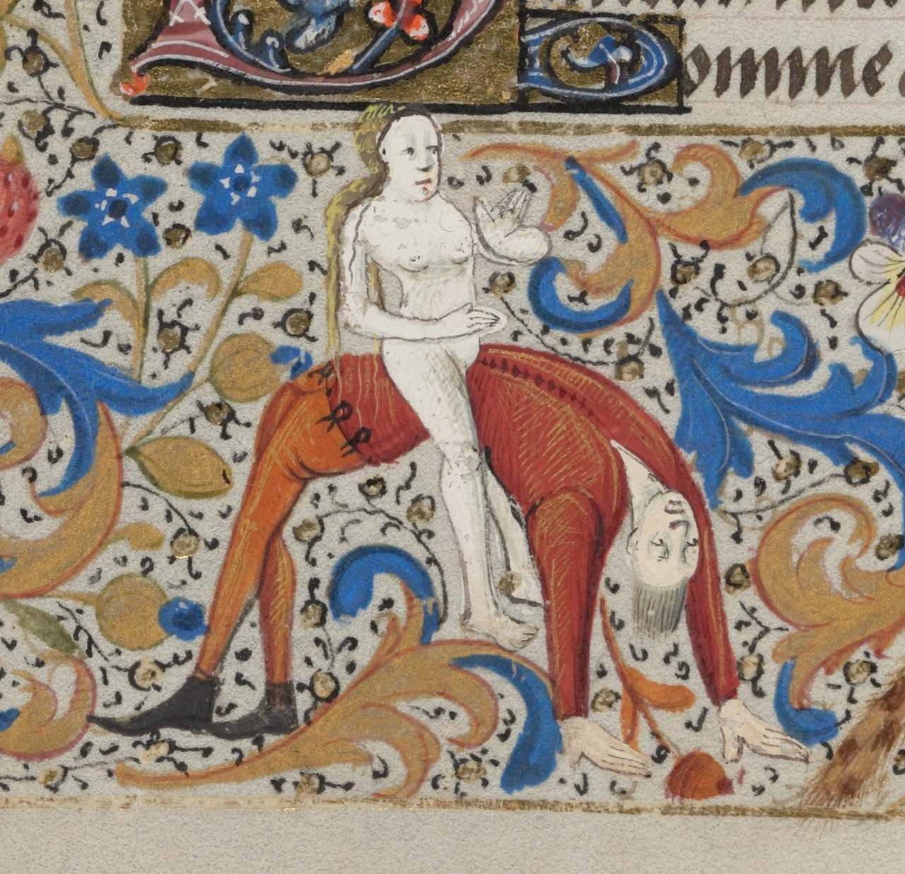 Medieval Kamasutra: Book of Hours, France 15th century. Bibliothèque de Genève