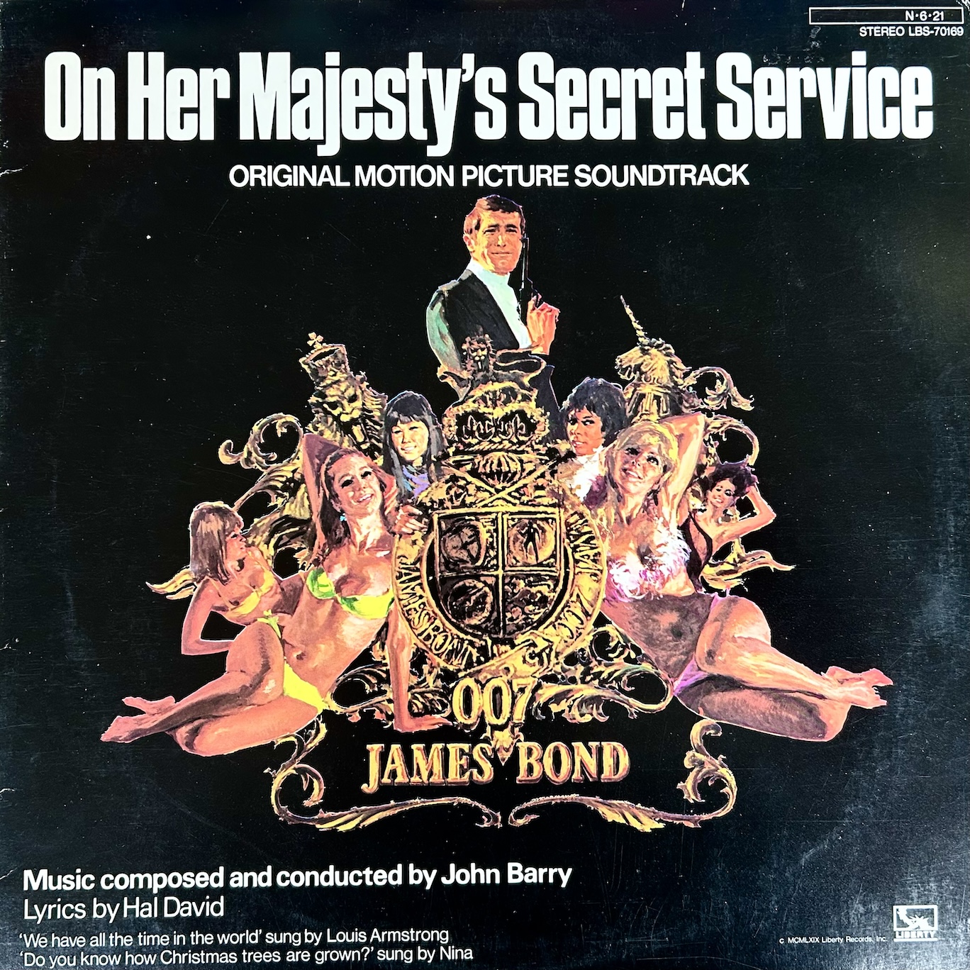 On Her Majesty's Secret Service Japanese pressing front cover