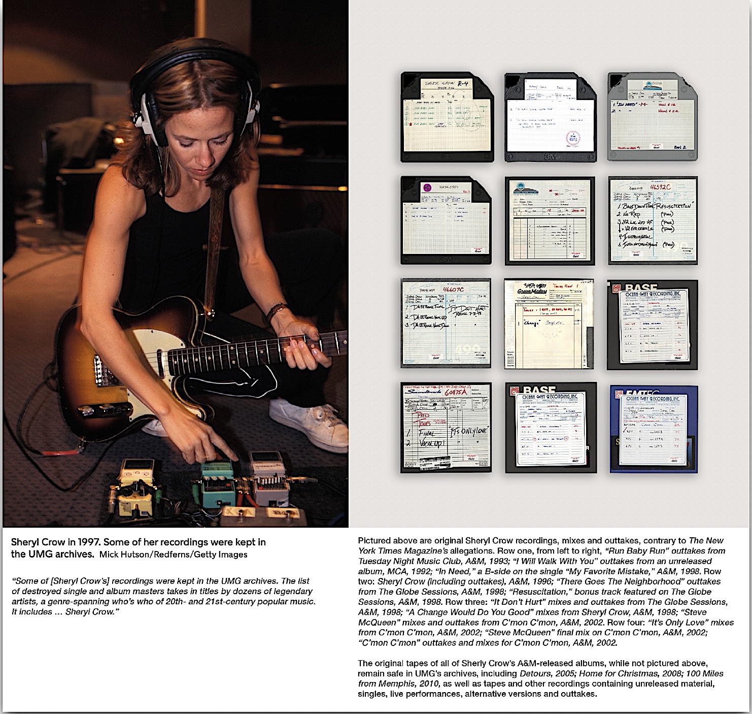 Sheryl Crow master tapes