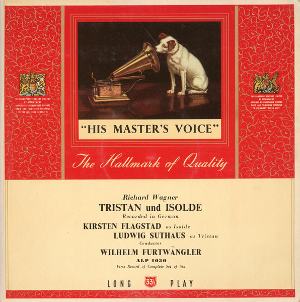 First 1952 Vinyl Ediition of Furtwängler's Complete EMI recording of Tristan und Isolde